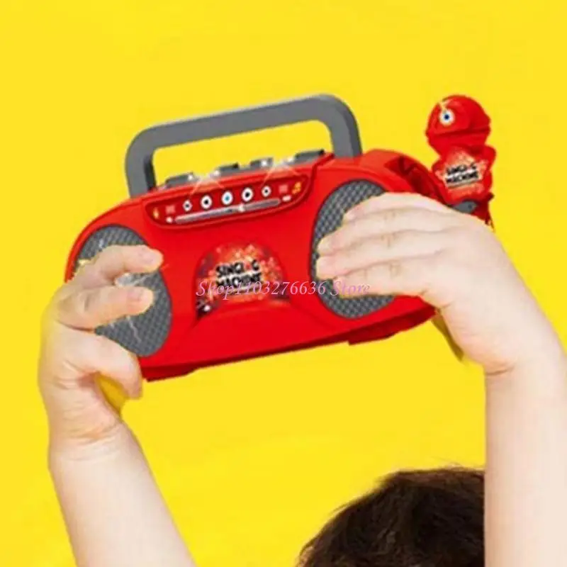 

R6FD Удобное детское игрушечное музыкальное устройство для караоке, разработанное специально для пения детей