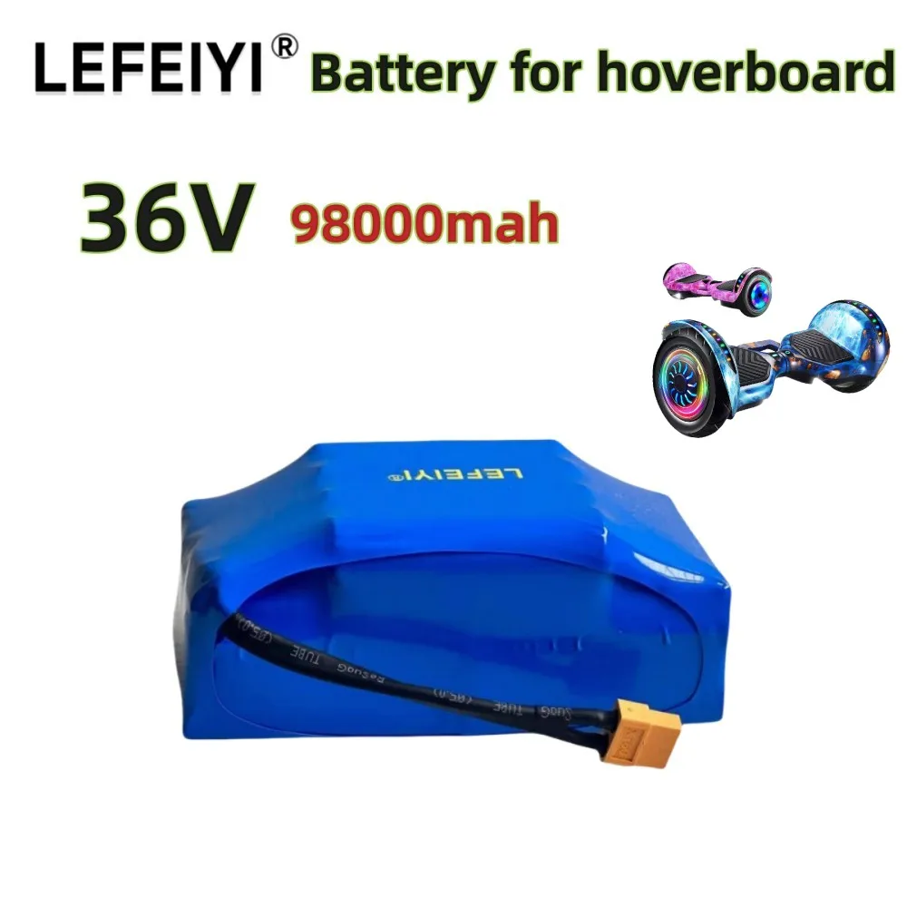 Hover scooter battery 36v, 9800 mAh, 10s2pbalance car battery, gyro car battery