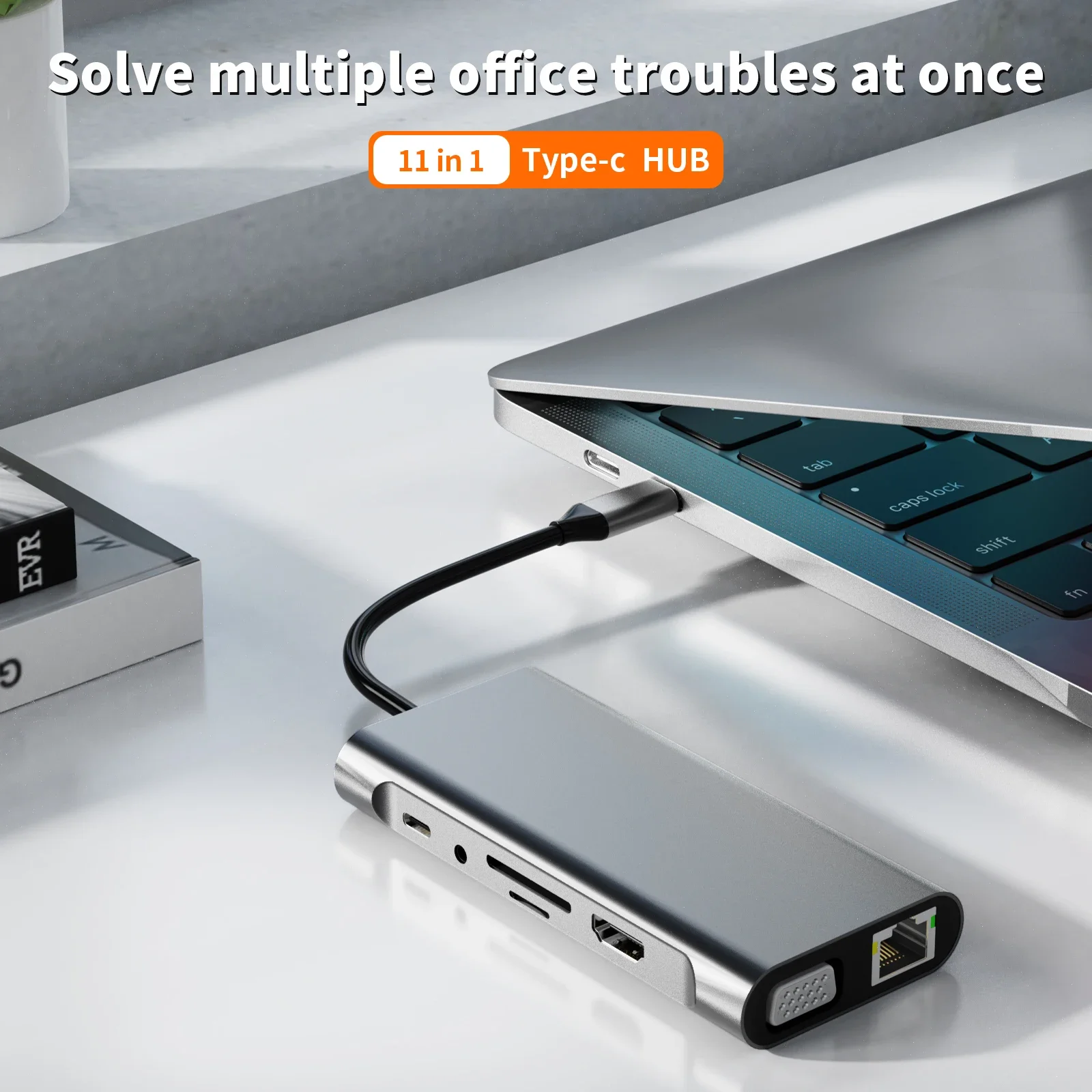 

Концентратор типа c USB C 11 в 1, HD-MI-совместимый док-станция VGA USB 3.0, высокоскоростной разветвитель типа C для ноутбука Macbook Air