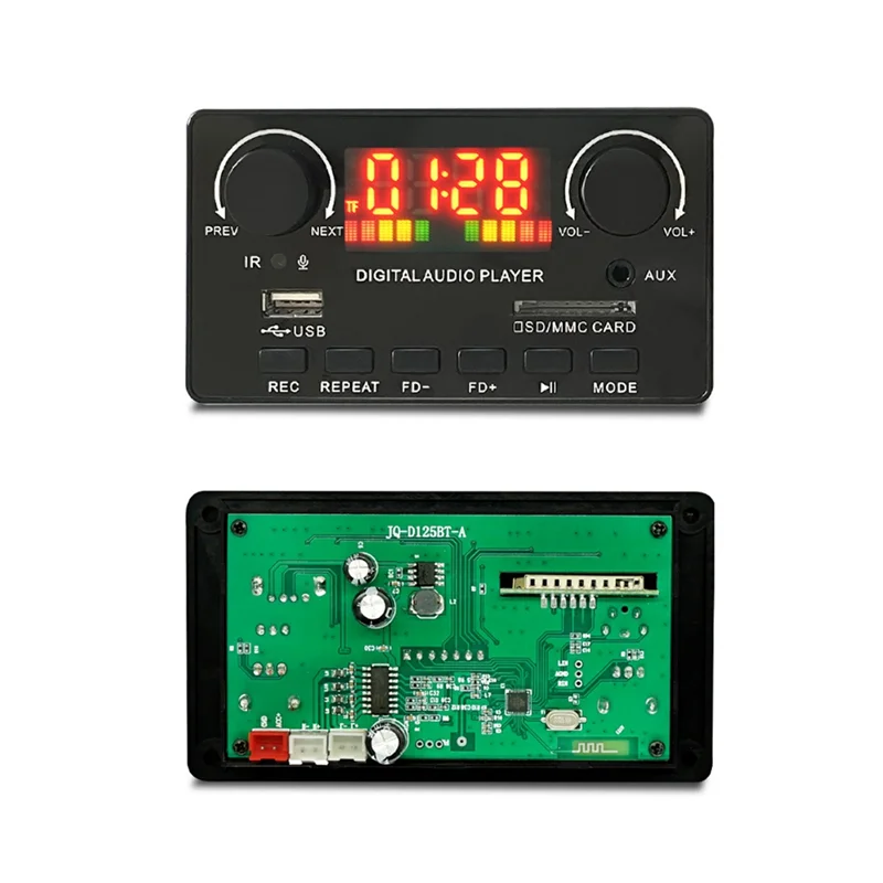 MP3 WMA Decoder Board Drahtlose Bluetooth 5,0 7V-25V Decoder Auto MP3 Player USB Rekord Modul FM AUX Radio für Lautsprecher