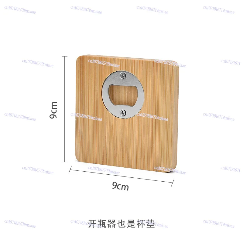 Portable Round Bottle Opener for Beer Soda Drink with Refrigerator Sticker