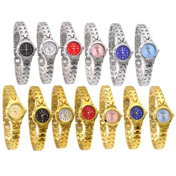 Damski zegarek na bransolecie Mujer Golden Relojes mała tarcza kwarcowy zegarek rekreacyjny popularny zegarek na rękę godzina kobiece damskie eleganckie zegarki