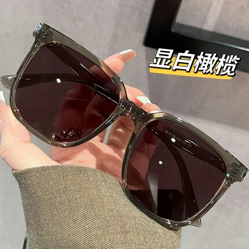 جديد أزياء المرأة النظارات الشمسية مصمم العلامة التجارية الرجعية إطار كبير نظارات الرجال عارضة القيادة السفر حماية UV400 #1