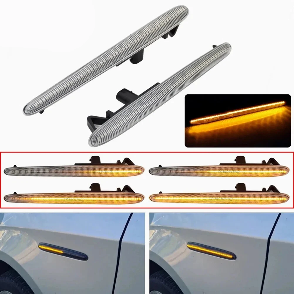 

2 шт. светодиодные динамические боковые габаритные огни поворота для Alfa для Romeo для Giulietta 2010 2021, замена передней стороны