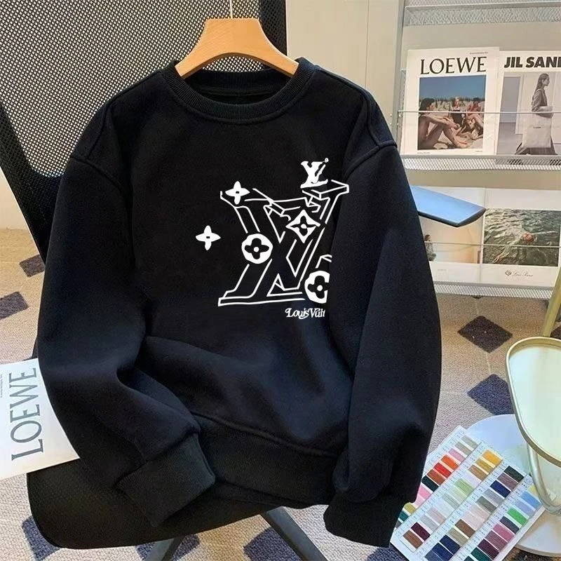 سترة رجالية عصرية ومتعددة الاستخدامات مطبوعة للخريف والشتاء برقبة دائرية جديدة مع صوف وفاخرة خفيفة #1