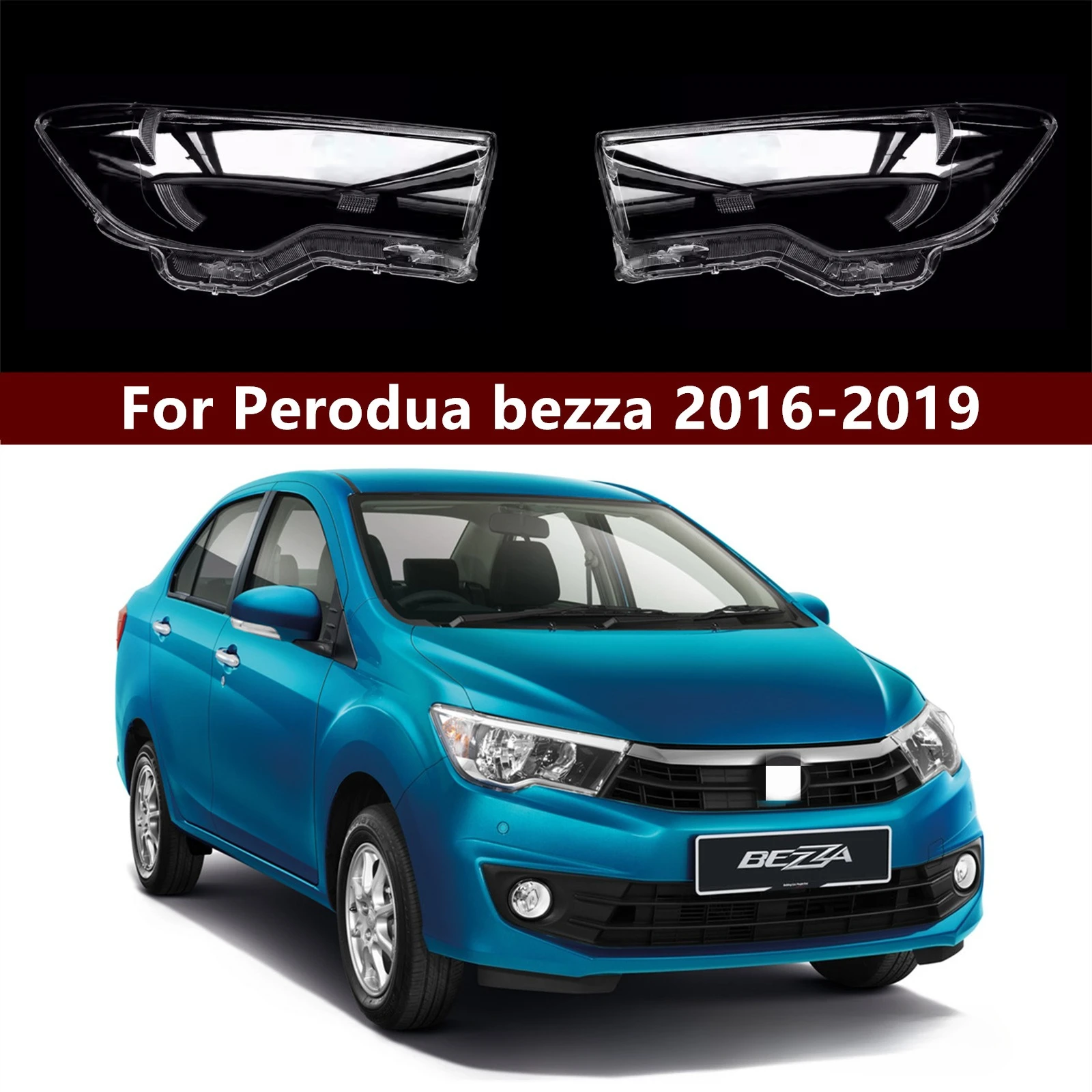 suitable-for-2016-2019-perodua-bezza-headlight-cover-bezza-front-headlight-lens-and-bottom-shell