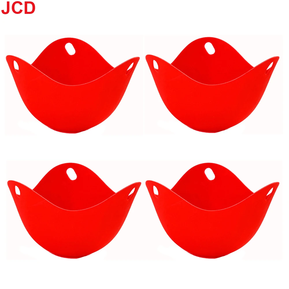 JCD Egg Poachers Silicone Molds Cooker Tools Pancake Cookware Bakeware Steam Eggs Plate Tray Healthy Novel Kitchen Accessories