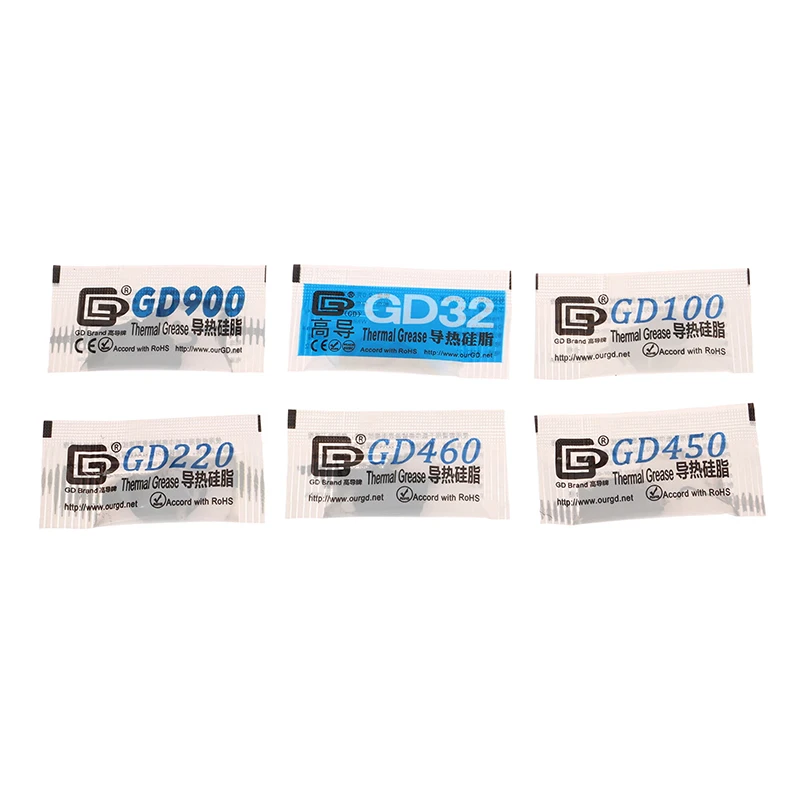 10Pcs Thermal Grease For P1S A1 Mini Thermal Paste GD32 GD100 GD220 GD450 GD460 GD900 For 3D Printer Parts