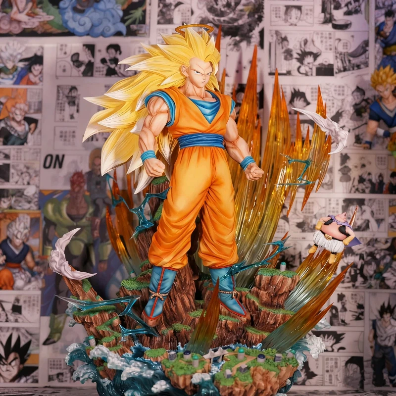 

Dragon Ball 42cm Infinite Super Saiyan 3 Goku Action Figures PVC Exquisite Statue Collectible Anime Model Toy Ornament Boy Gift