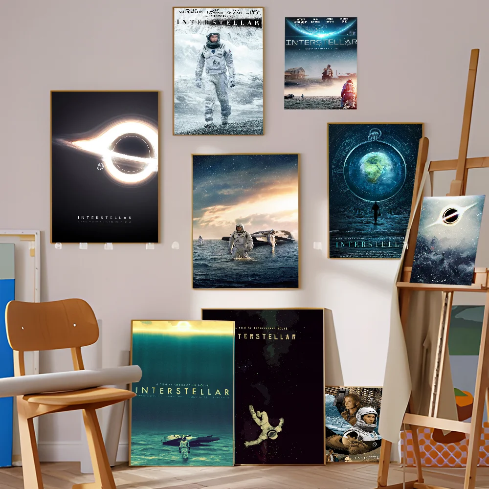 Sci-Fi Film Interstellar Classic Movie Posters HD Quality Poster Wall Art Painting Study Nordic Home Decor