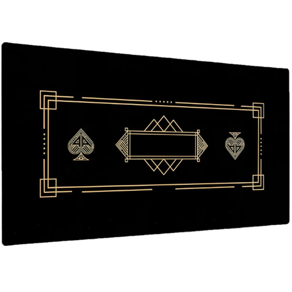 Anti-slip Rubber Thickened Texas Hold'em Poker Mat Larger-sized Casino Poker Mahjong Game Table Mat for Entertainment Accessory