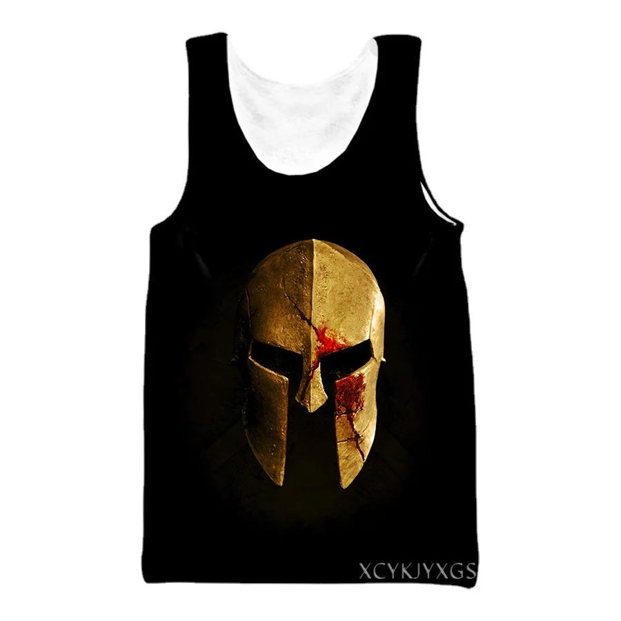 2025 حار بيع منتجات جديدة الصيف الرجال 300 الفيلم الملصقات ثلاثية الأبعاد الطباعة الرقمية العصرية عادية تانك تي شيرت كامل