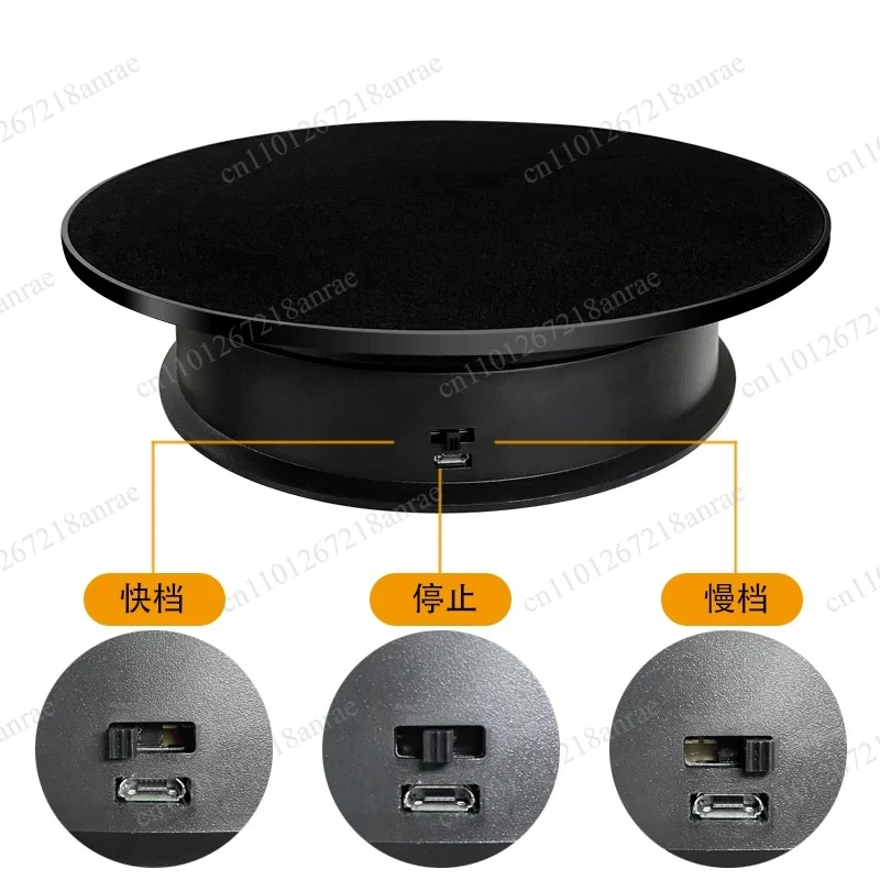 Electric Rotating Display Turntable Automatic Rotating Base for Jewelry Live Streaming Photo Shooting