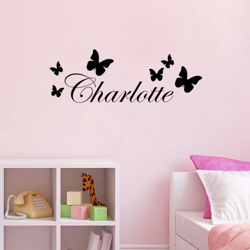 Large Size Personalized Custom Name Wall Sticker Vinyl Stickers Art Decals For Babys Kids Rooms Decoration Art Decor Wallpaper