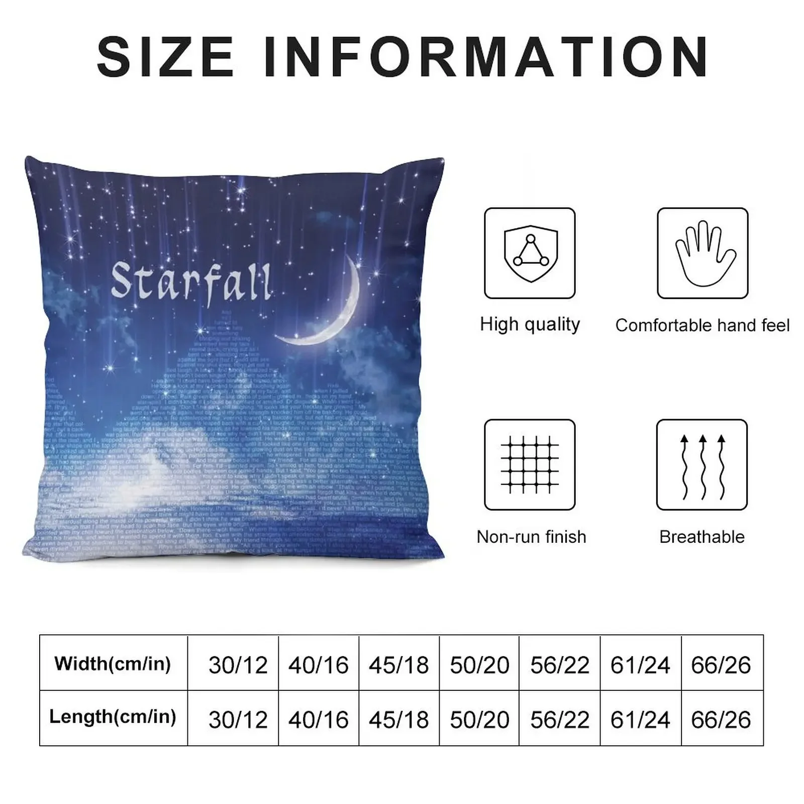 ACOMAF Starfall Scene (text) Throw Pillow christmas pillow case Sofas Covers pillow