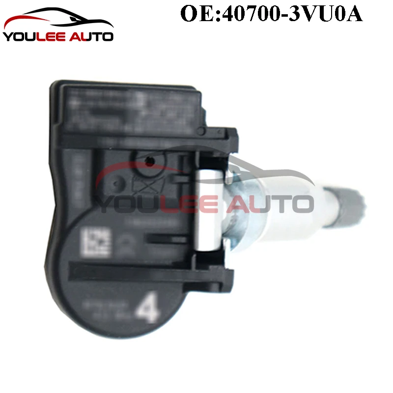 4PCS New 40700-3VU0A 407003VU0A TPMS Tire Pressure Sensor For Nissan Rogue NOTE QASHQAI TIIDA X-TRAIL Renault Espace Auto Parts