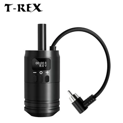 T-Rex Wireless Tattoo Battery Grip Power 1600mAh RCA Interface Portable 34mm Size for Rotary Cartridge Tattoo Machine