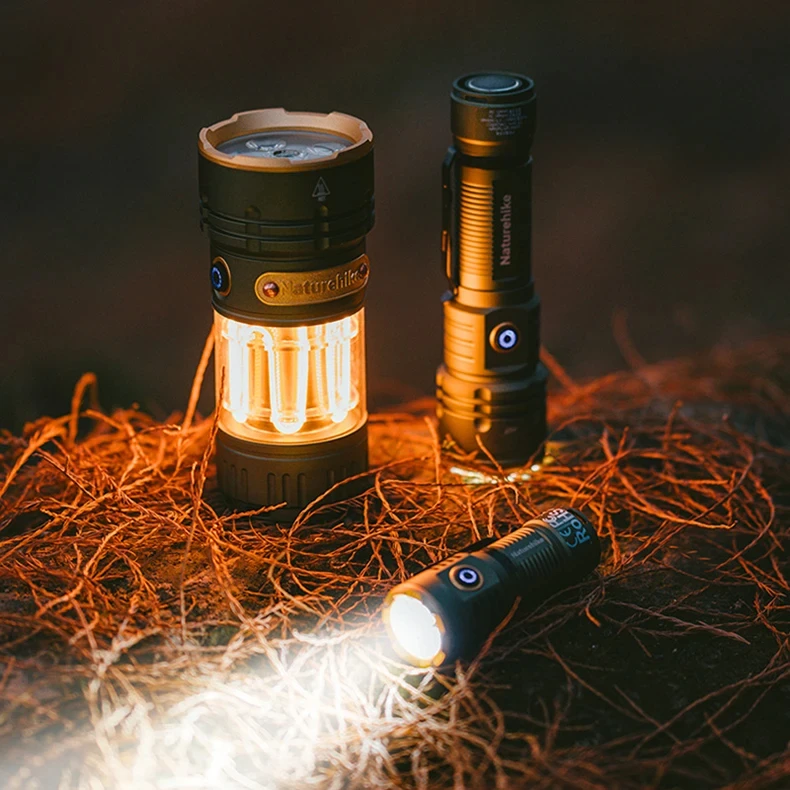 Naturehike Hochleistungs-LED-Taschenlampen für Camping und Outdoor, ultraleicht, wasserdicht, 250 m Strahlungsbereich, Umgebungslicht, multifunktional – Detail 2