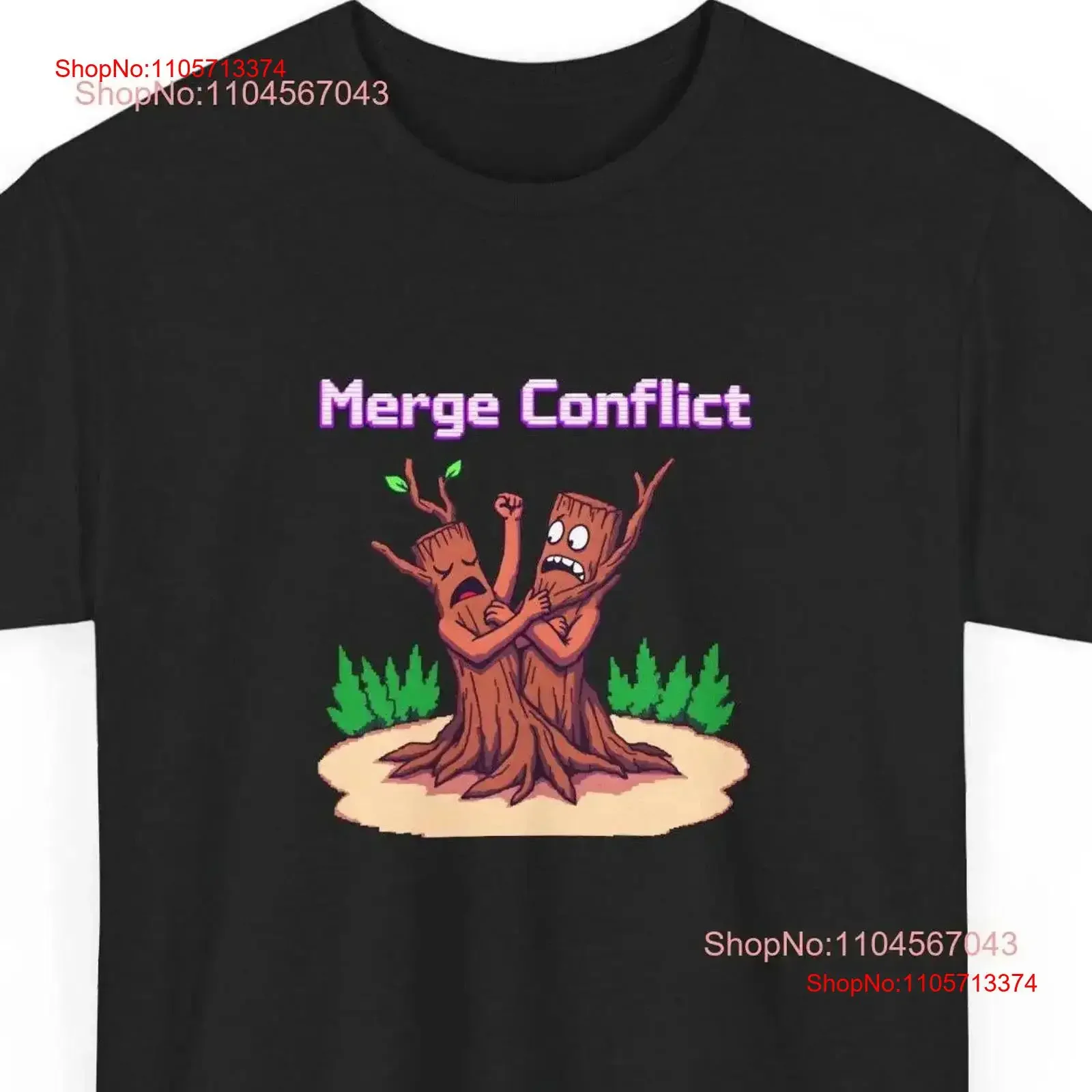 Merge ConflicT T Shirt Meme Developer Crewneck for Coder Software Engineer Funny Programmer vintage Washed Soft Unisex