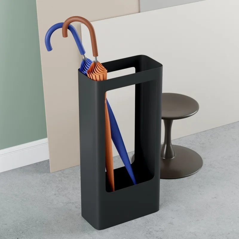 Luxury Metal Umbrella Holder Simple Freestanding Umbrella Stands Modern Storage Bucket Entryway Portable Office Home Decor