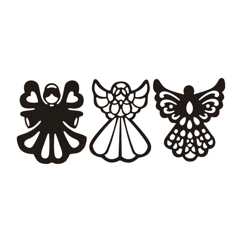 angels set outline Metal Cutting Dies Die Cut DIY Scrapbooking Crafting Knife Mould Blade Punch Decor Paper Cards 2022 New