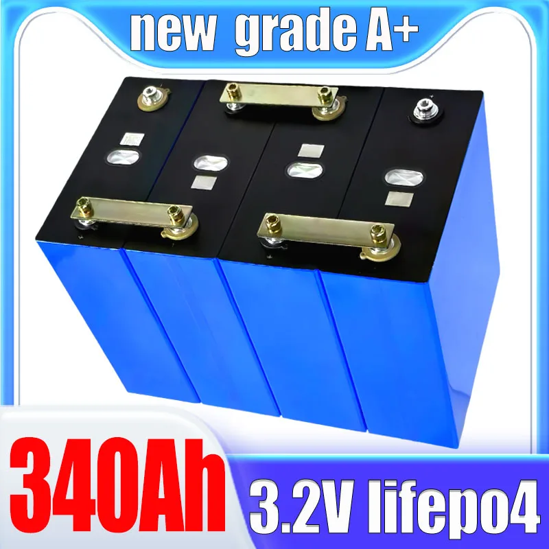 

New 3.2V 340AH Lifepo4 Battery 3C High Power DIY 12V 24V 48V Automotive Grade A Marine Solar Energy Storage Rechargeable Battery