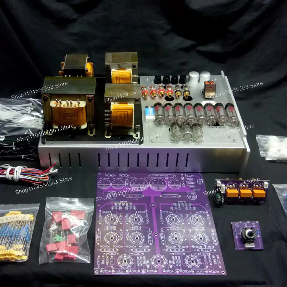 EL84 Parallel Push-Pull Tube Amplifier DIY Kit, 20W x2 Stereo Power with Classic Tube Sound