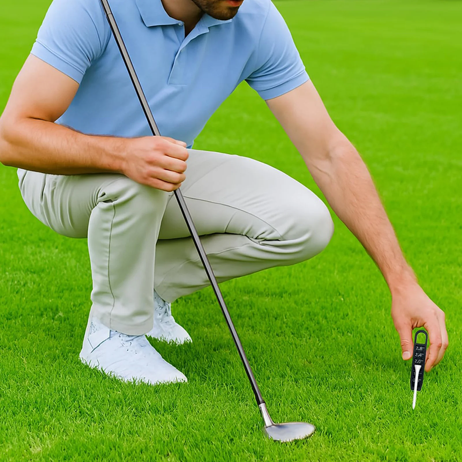 

Three In One Golf Tee Adjuster Tool Durable Portable Design For Golf Training And Practice