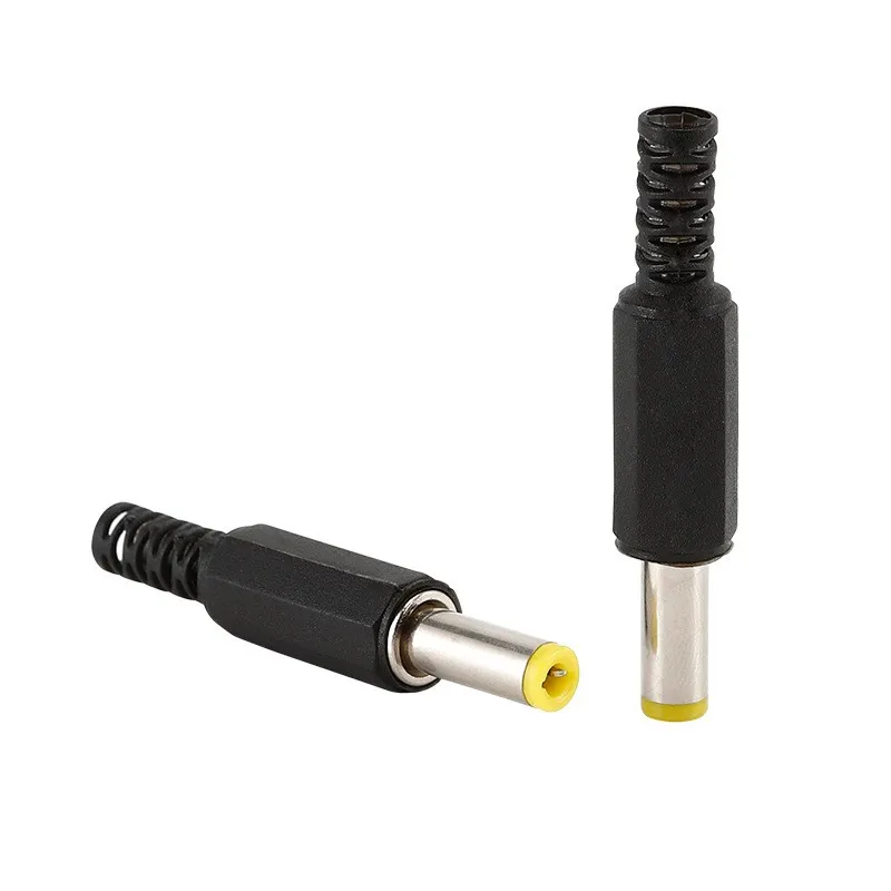 20 قطعة/10 قطعة/5 قطعة 5.5 مللي متر x 2.5 مللي متر/ 5.5 مللي متر x 2.1 مللي متر تيار مستمر مقابس الطاقة ذكر برميل موصلات أسود 5.5*2.5 5.5*2.1 #5