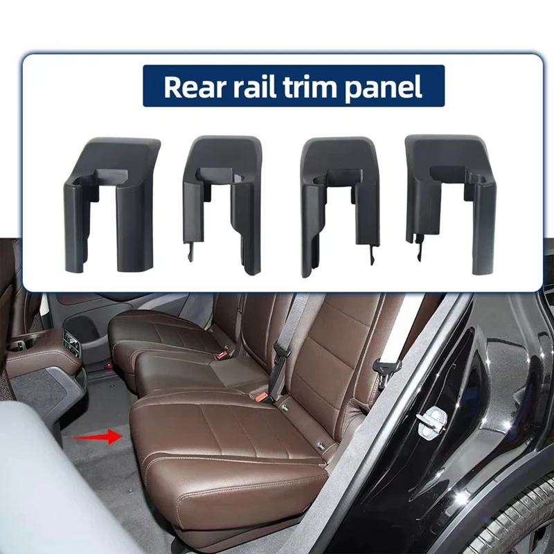 Super Sale Rear Seat Rail Trim Cover Sliding Track Bonnet for Mercedes Benz GLE Class W167 2020-2026 Accessories