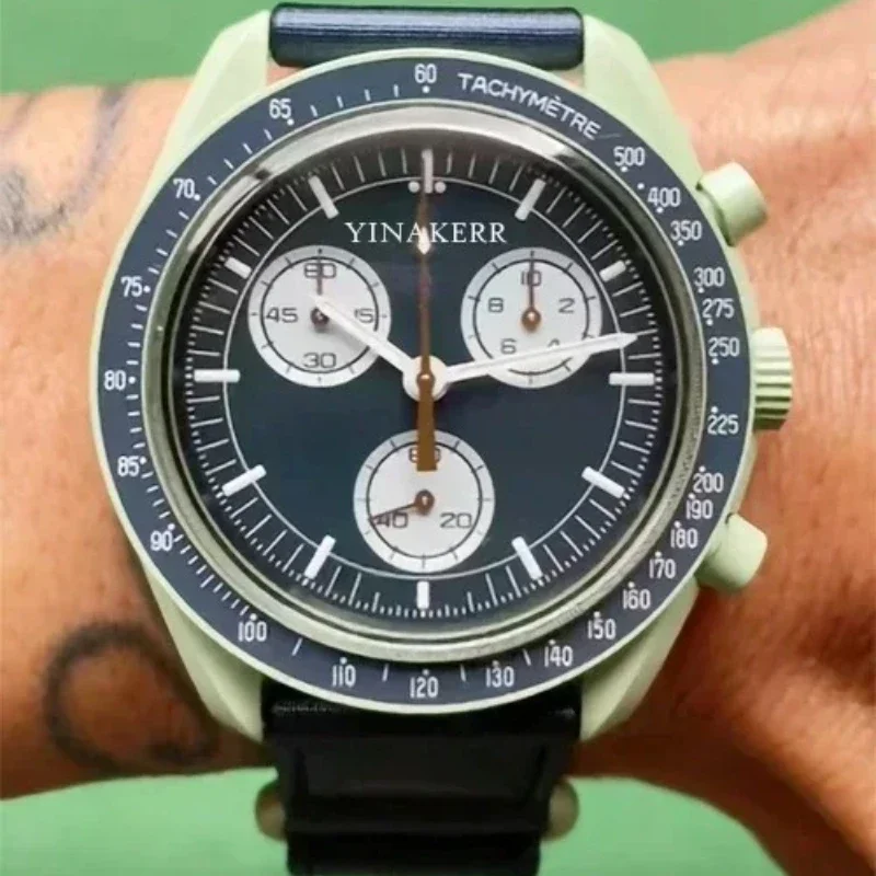 ساعة نسائية أصلية فاخرة متعددة الوظائف للأعمال كرونوغراف كوكب استكشاف ساعة رجالية كوكب AAA على مدار الساعة