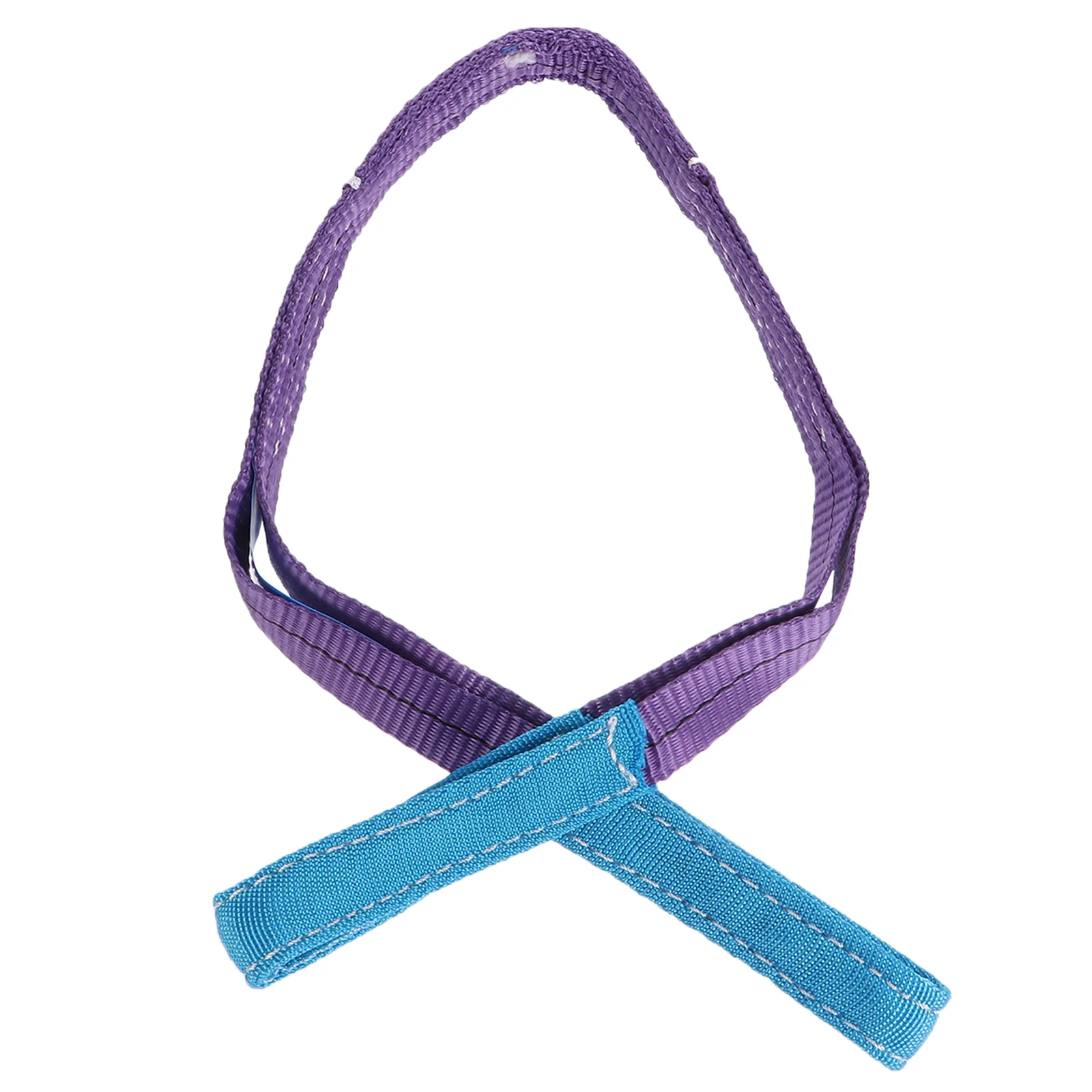 Flat Sling Winch Strap Hemming Recovery Lift Polyester Webbing Lifting Belt Double Buckle