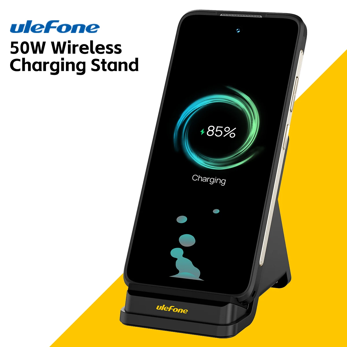 For Ulefone Armor 23 Ultra Smartphone Wireless Charging Holder Ulefone WCS01 50W Air Cooled Wireless Charging Stand