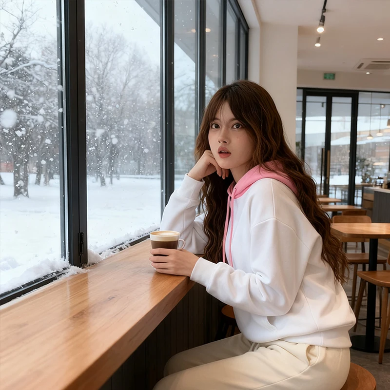 Zestaw odzieży sportowej w stylu streetwear, bluza z kapturem, strój hip-hopowy, odzież codzienna damska, luźny styl high street, Harajuku, jesień-zima, styl amerykański.