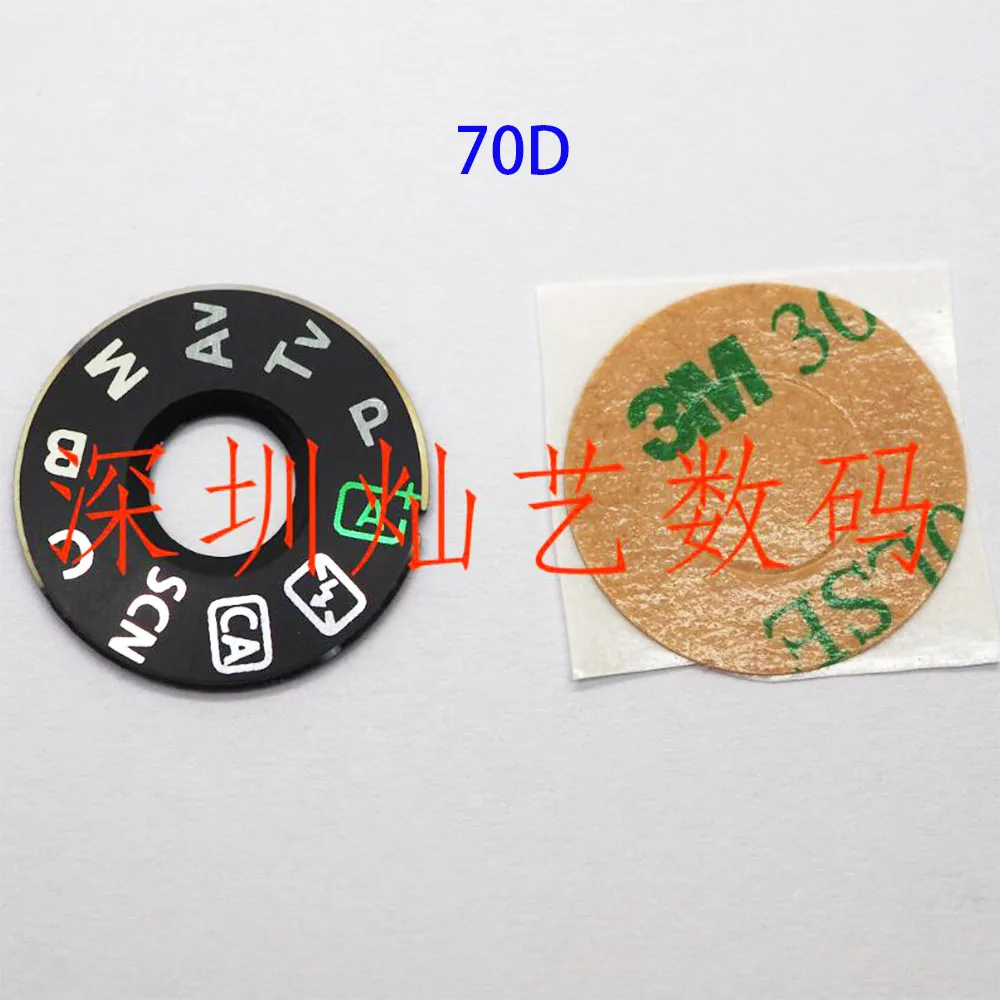 Novo modo dial pad turntable patchtag placa para canon 70d 80d 90d 7d2 câmera peças de reparo substituição