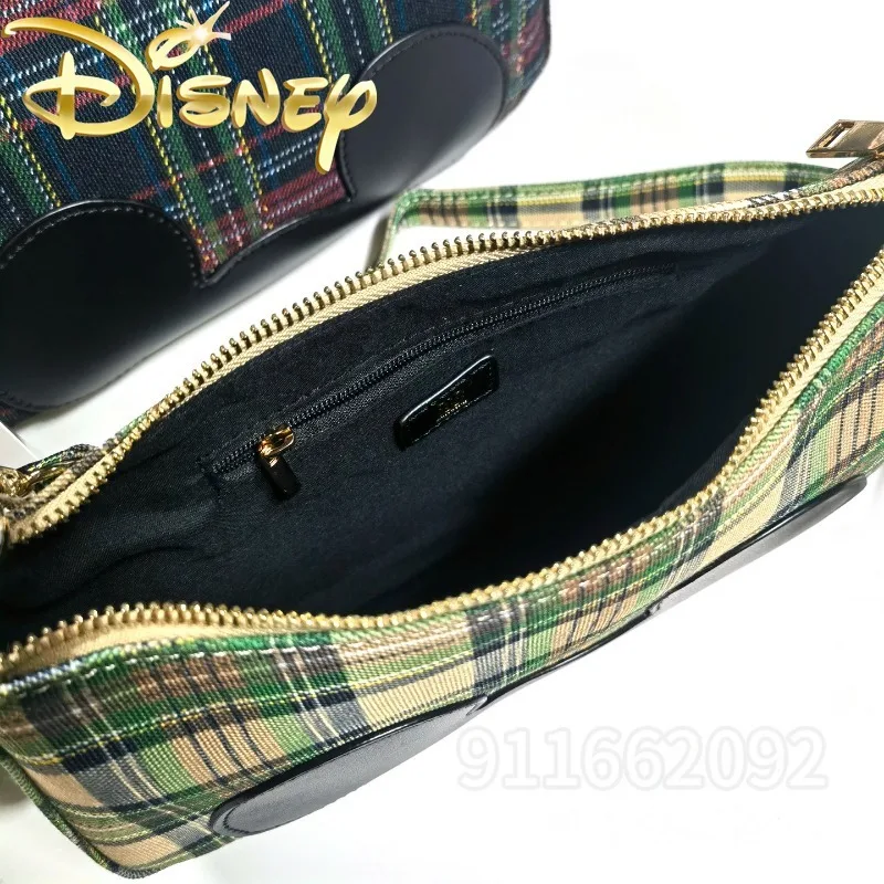 Disney Mickey New Women's Shoulder Bag Fashion Trend Women's Shoulder Messenger Bag Cartoon Retro Women's Bag High Quality