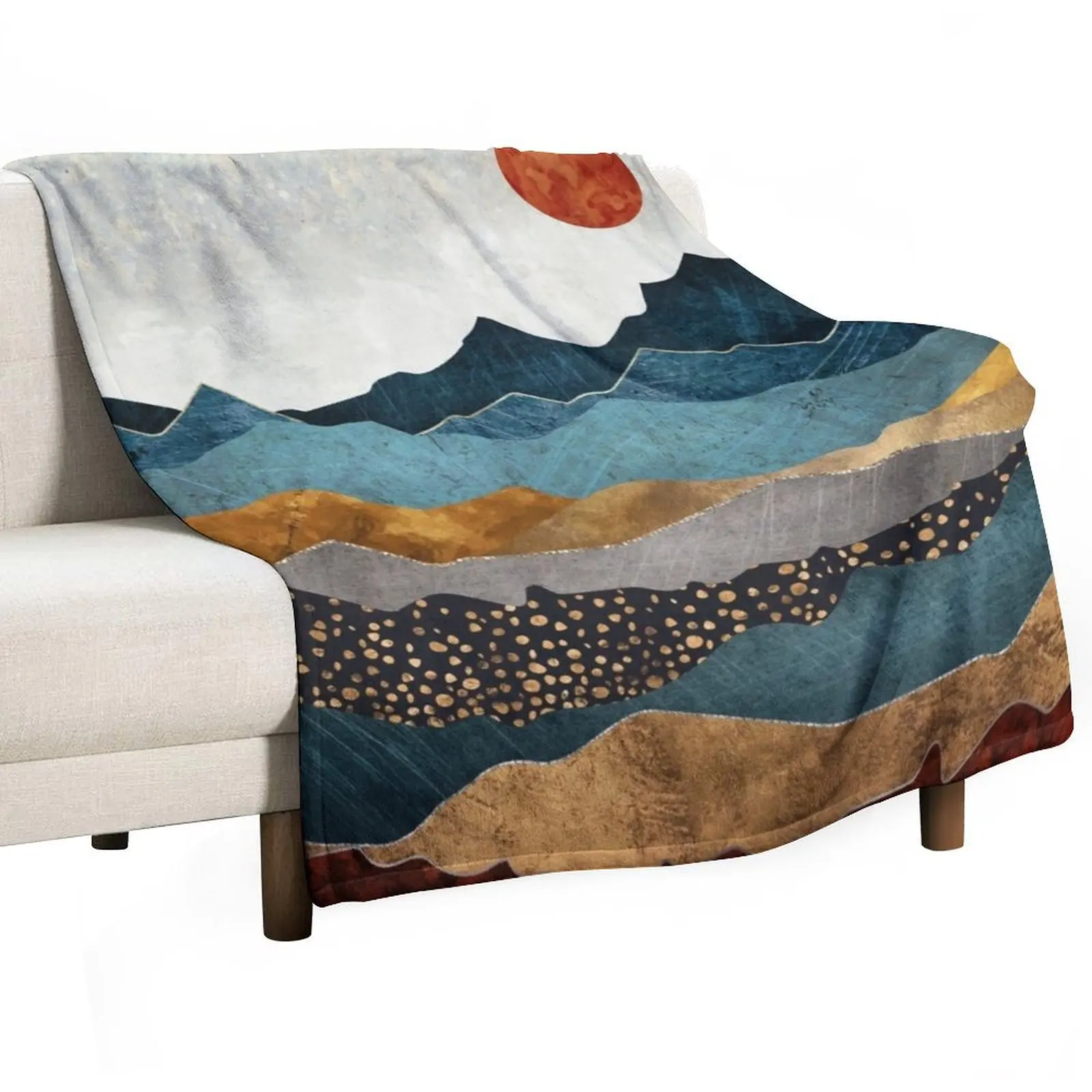 Amber Dusk Throw Blanket Warm Designers Luxury St Tourist Blankets