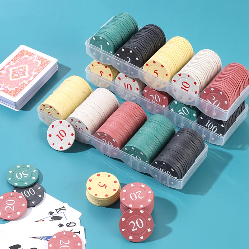 Professional Acrylic Poker Chip Holder Tray Holds 100 Chips Holder 5 Grids Organizer Display Cabinet Party Game