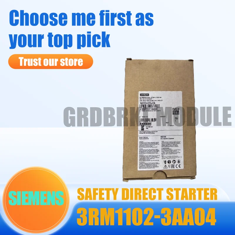 

New Original SIEMENS SIRIUS 3RM1 3RM1102-3AA04 2.2kW Safety-Type Direct Starter