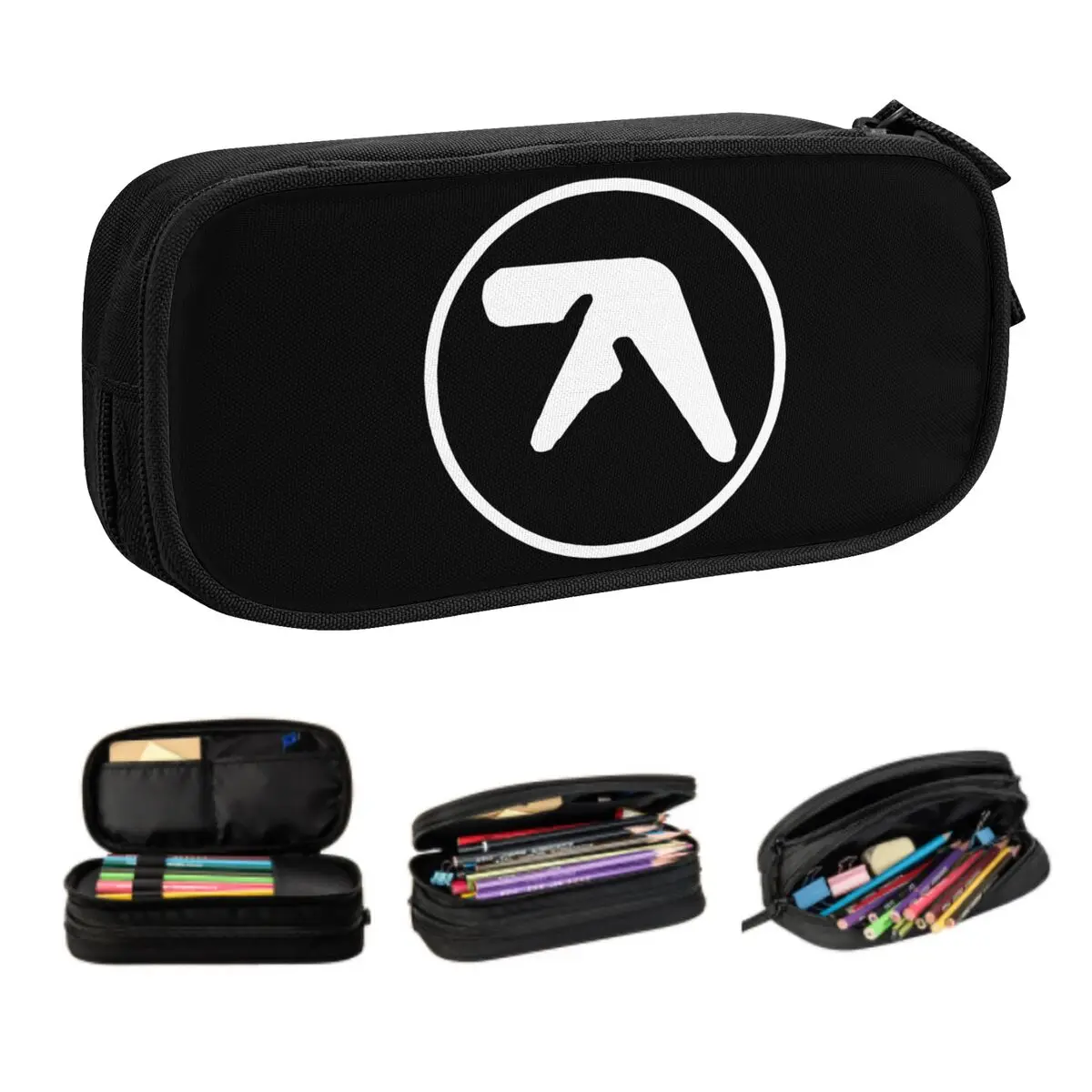 

Милый пенал Aphex Twin на заказ для девочек и мальчиков, большая сумка-карандаш для хранения, канцелярские принадлежности для студентов