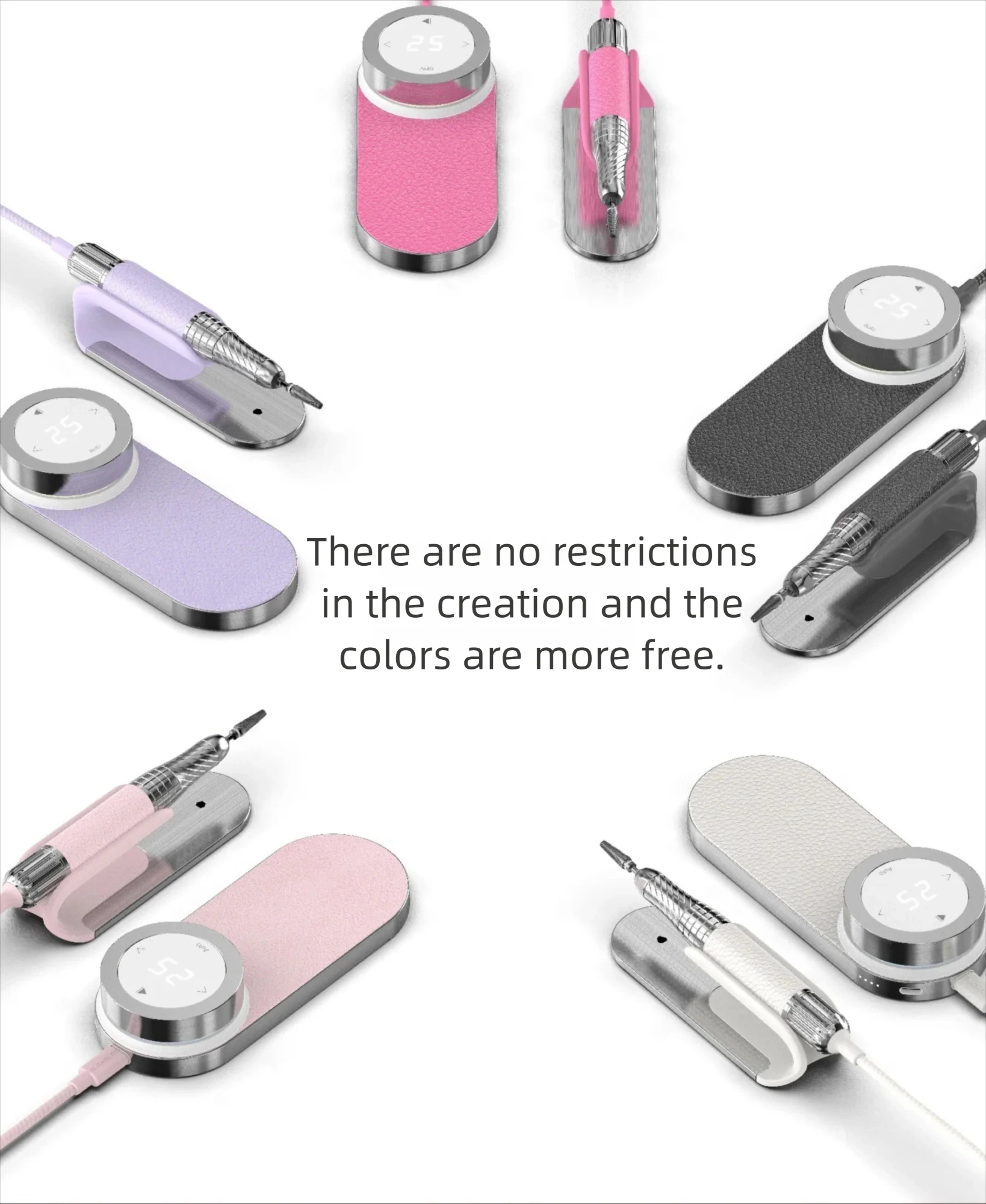 Waterproof Nail polishing grinding machine for nail salons Rechargeable Nail Drill File Machine for Manicure
