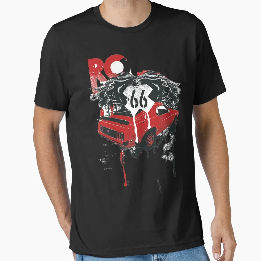 

0405 Historic Route 66 US Mother Road travel Gift t shirt America Highway Graphic clothes All size Tops