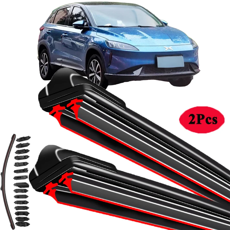 

For XPeng G3 XPengi 2019 2020 2021 2022 Front Wiper Strips Blades Windows Windscreen Parts Boneless Frameless Rubber Cleaning
