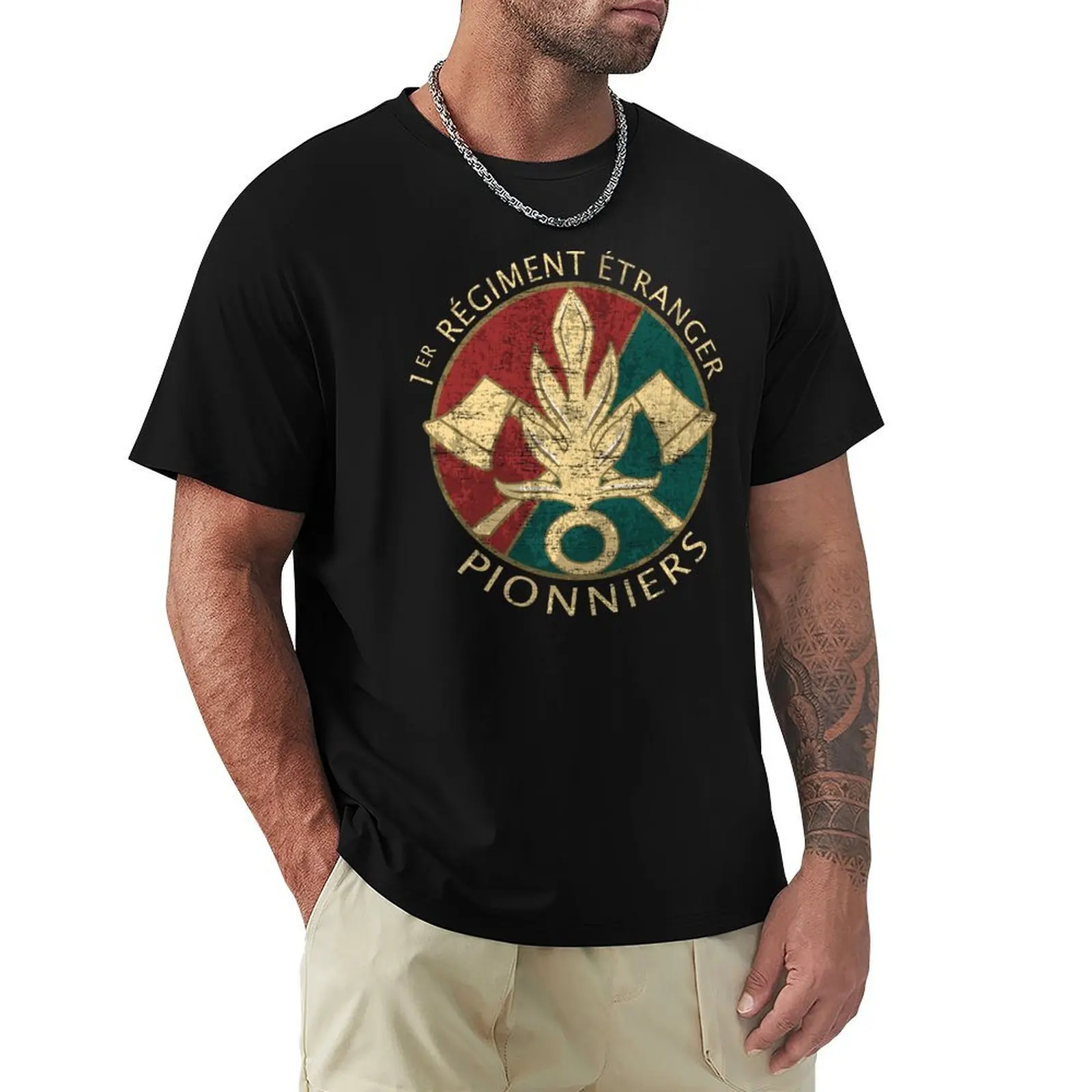 

French Foreign Legion Pioneers #1879 T-Shirt Big Size Daily Wear T-Shirt