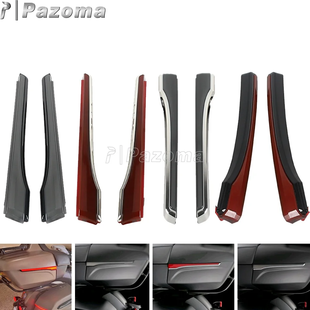 For Indian Challenger 2020 2021-2024 Motorcycle Trunk Tour Trunk Pack Side Marker Panel LED Turn Signal Light Brake Blinker
