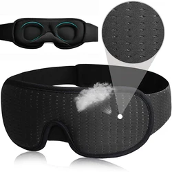 3D Sleeping Mask 100%Blocking Light Sleeping Aid Eye Mask for Travel Sleep Eye Mask for Men Women Slaapmasker With Earplugs