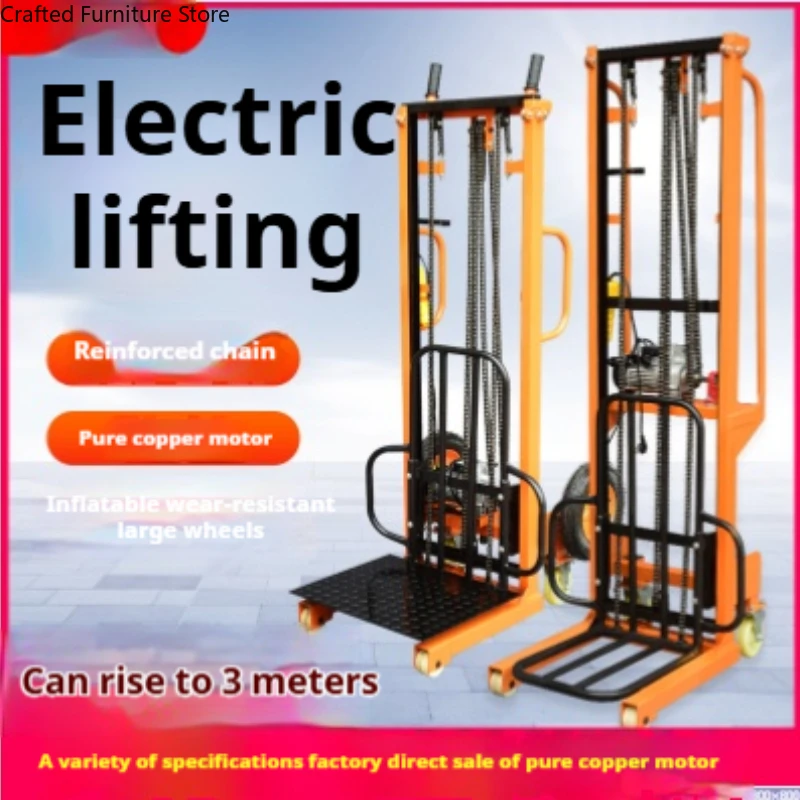 Electric Stacker Forklift Truck Tire Small-scale Loading Forklift Truck Unloading Commercial Furniture Carrello Elevatore ZY60CC