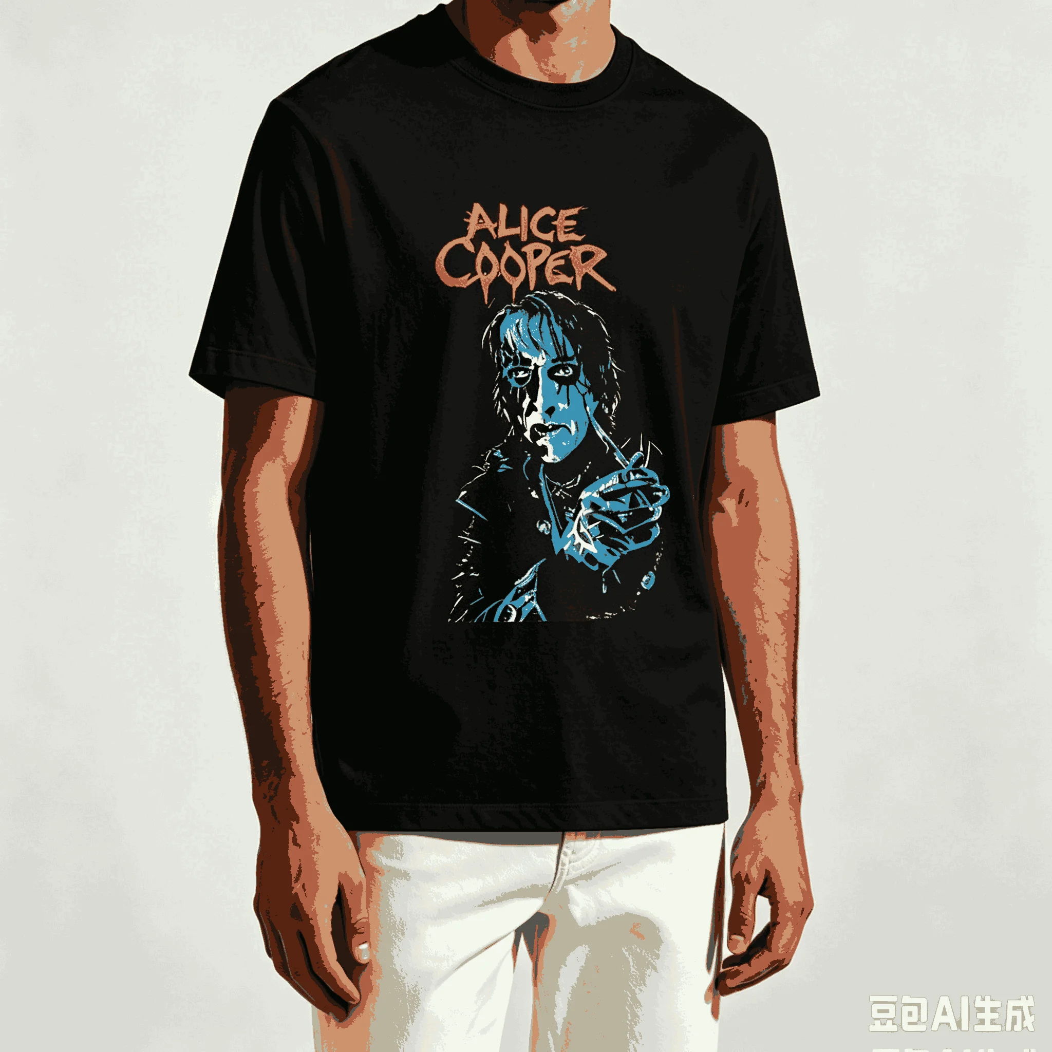 Alice Cooper for Fan Gift T-shirt Men Women Harajuku Oversized Unisex Short Sleeve Streetwear high quality Breathable Fashion