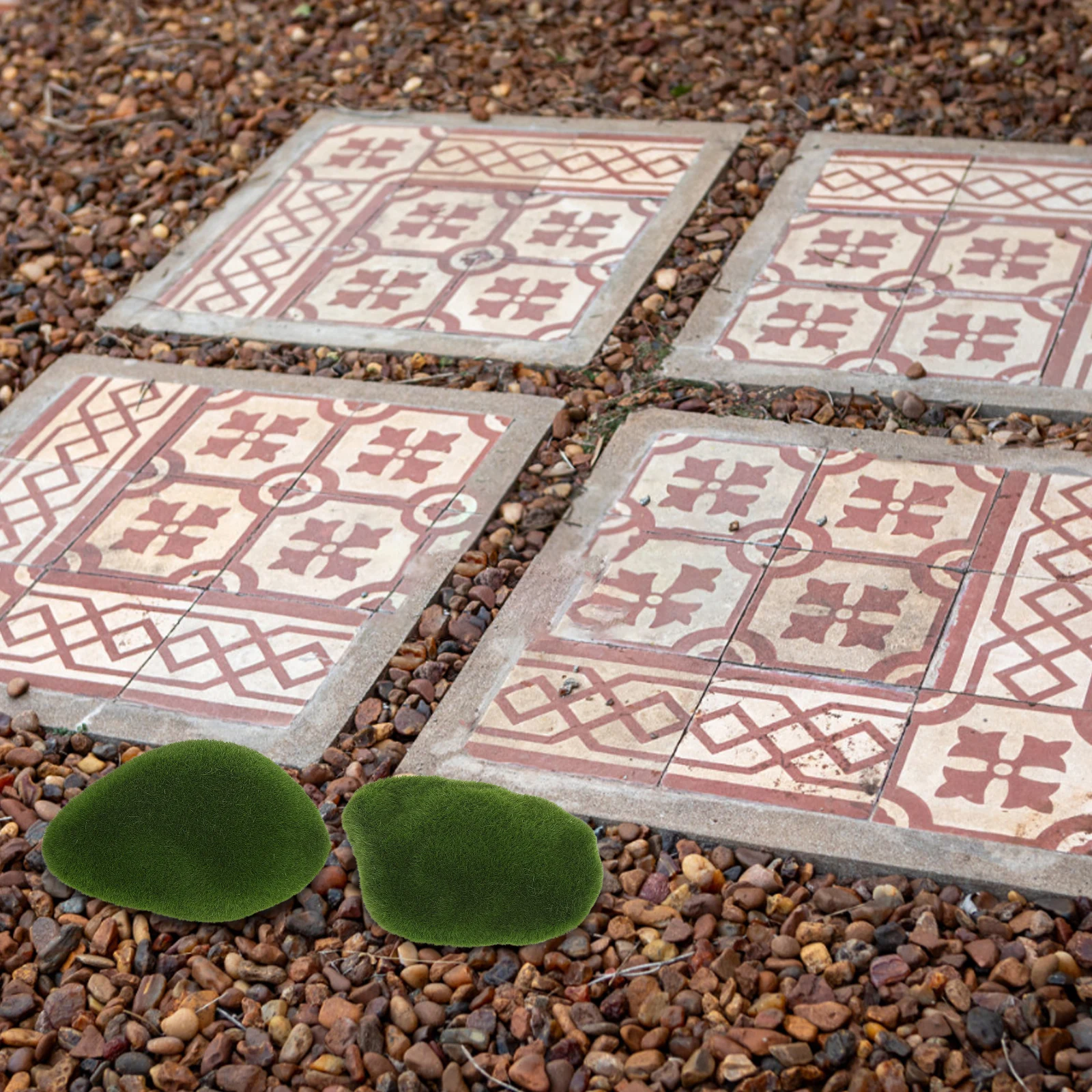 

6Pcs Artificial Moss Ball Faux Decorative Moss Stones Realistic Texture for Floral Arrangements Window Display Ceiling Craft