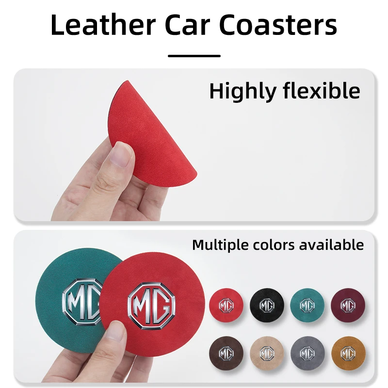 2PCS Car Coaster Water Cup Anti-Slip Pads For Morris Garages MG 6 3 5 7 TF ZR ZS HS GS GT Hector RX5 RX8 350 550 Gundam - view 4